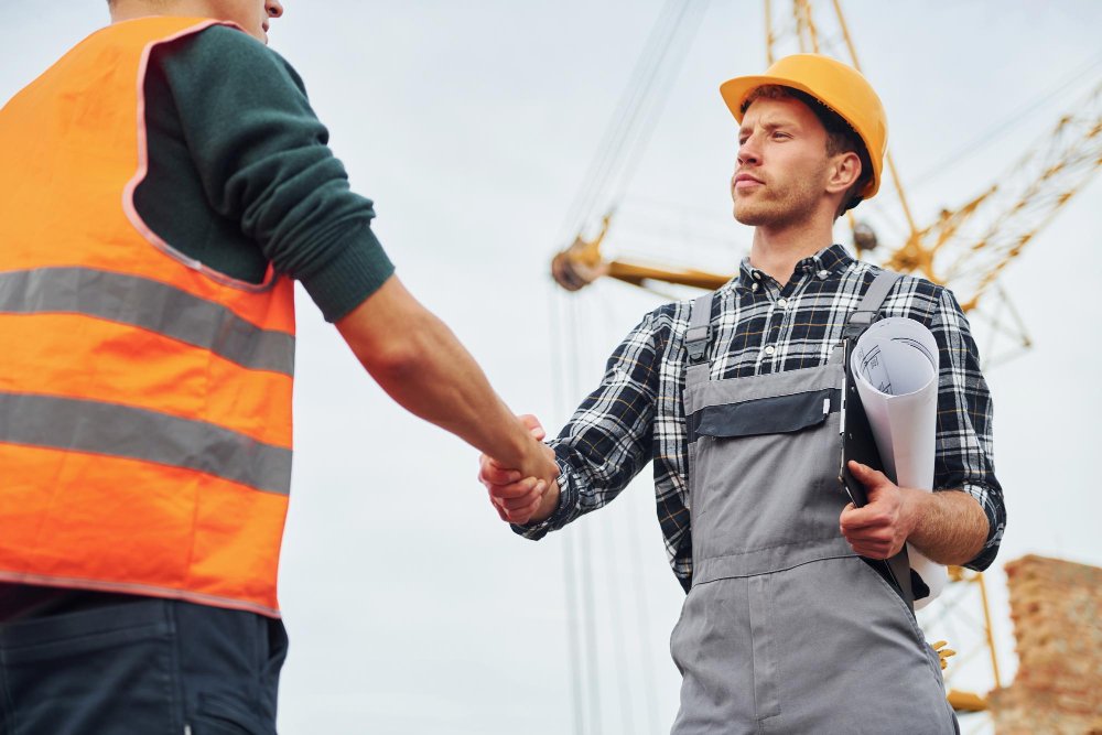 happy contractor